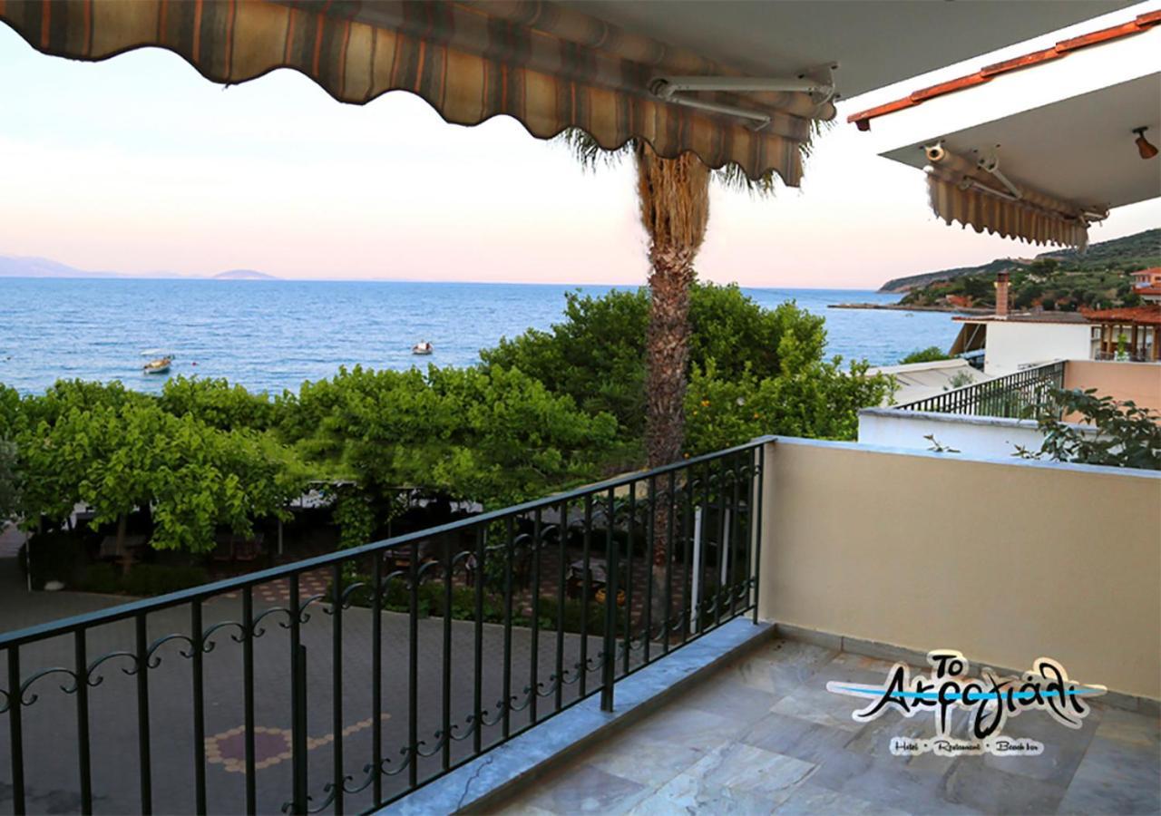 Akrogiali Hotel Restaurant Ксиропигадо Экстерьер фото